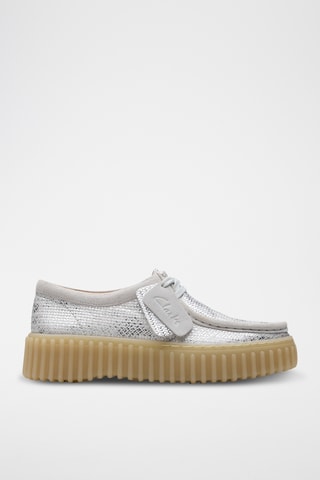 Derbies de piel con plataforma Torhill - Plateado