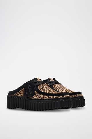 Sandalias de nobuk con plataforma Torhill - Negro
