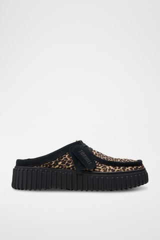Sandalias de nobuk con plataforma Torhill - Negro