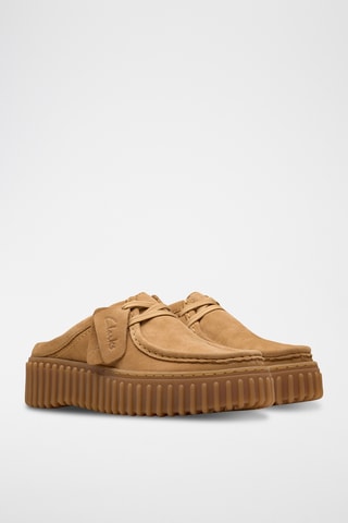 Sandalias de nobuk con plataforma Torhill - Beige