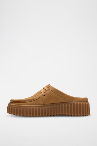 Sandalias de nobuk con plataforma Torhill - Beige