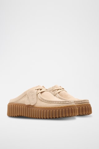 Sandalias de nobuk con plataforma Torhill - Crudo