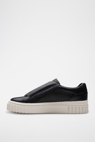 Slip-on de piel con plataforma Mayhill - Negro