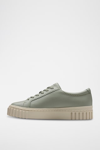 Zapatillas de piel con plataforma Mayhill - Verde salvia