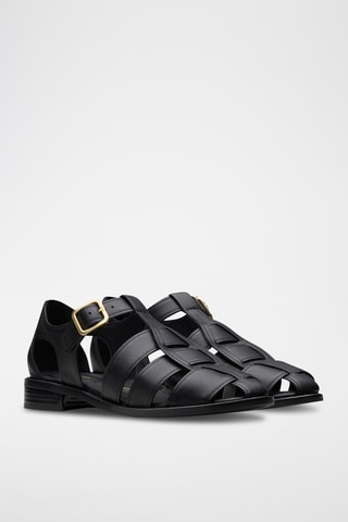 Sandalias de piel Hana - Negro