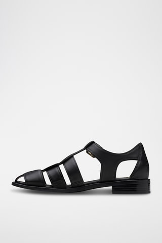 Sandalias de piel Hana - Negro