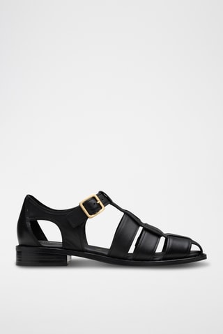Sandalias de piel Hana - Negro