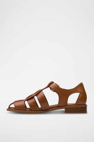 Sandalias de piel Hana - Marrón