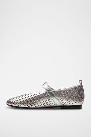 Babies de piel Fawna - Plateado