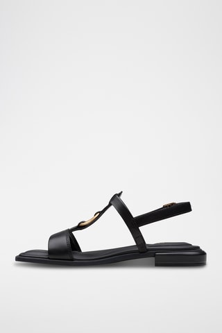 Sandalias de piel Ariany - Negro