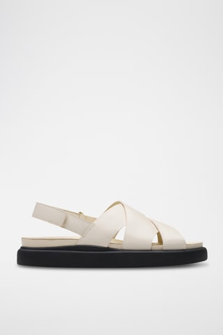 Sandalias de piel Aristella - Crema