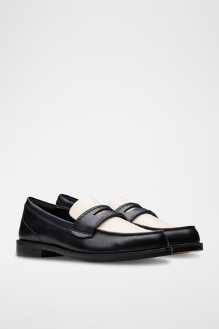 Mocasines de piel Straven - Negro