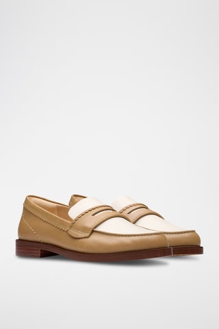 Mocasines de piel Straven - Beige