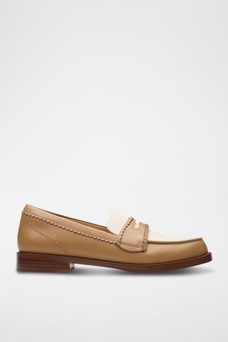 Mocasines de piel Straven - Beige