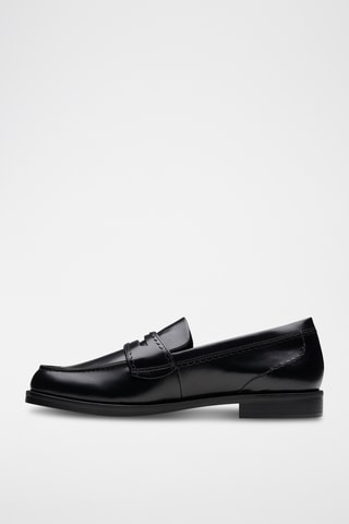 Mocasines de piel de charol Straven - Negro
