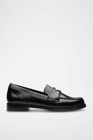 Mocasines de piel de charol Straven - Negro