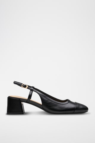 Zapatos de piel de tacón Nyta45 - Negro