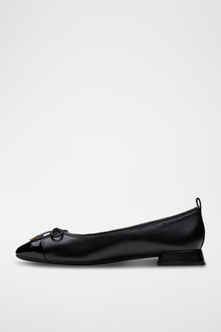 Bailarinas de piel de charol Ubree15 - Negro