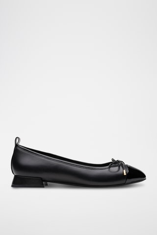 Bailarinas de piel de charol Ubree15 - Negro