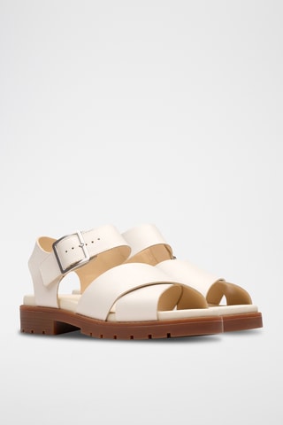 Sandalias de piel Orinoco - Crema