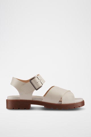 Sandalias de piel Orinoco - Crema
