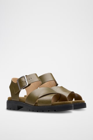 Sandalias de piel Orinoco - Verde