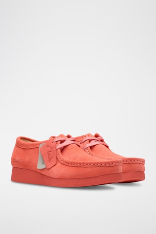 Mocasines de nobuk de cuña WallabeeEVOSh - Coral