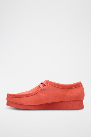 Mocasines de nobuk de cuña WallabeeEVOSh - Coral