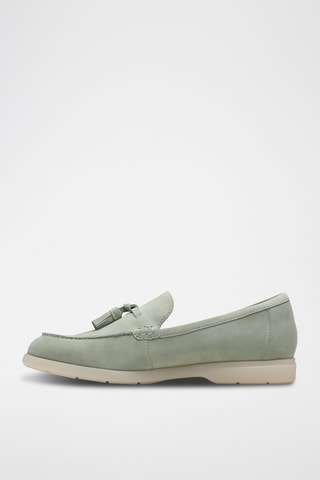 Mocasines de nobuk Narini - Verde pastel