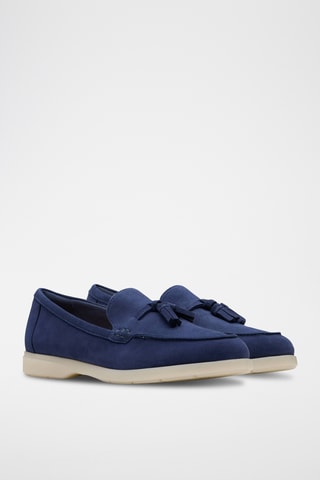 Mocasines de nobuk Narini - Azul marino