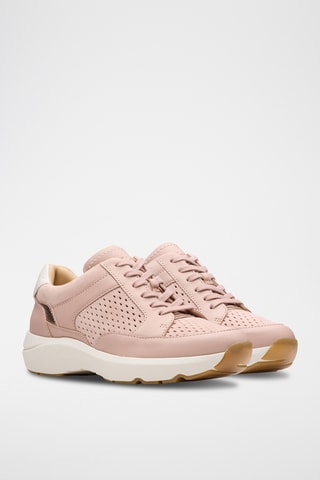 Zapatillas de piel de cuña Tivoli - Rosa