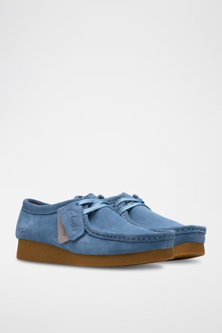 Mocasines de nobuk de cuña WallabeeEVOSh - Azul