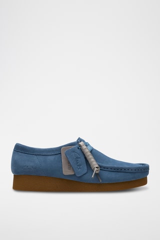 Mocasines de nobuk de cuña WallabeeEVOSh - Azul