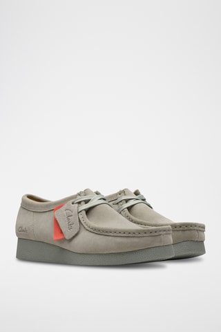 Mocasines de nobuk de cuña WallabeeEVOSh - Caqui