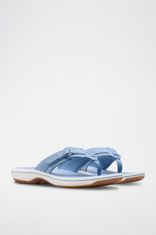 Chanclas sintéticas de cuña Brinkley - Celeste