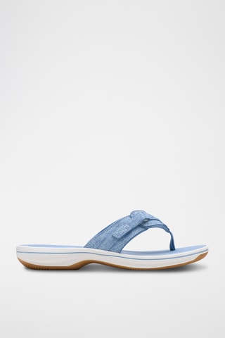 Chanclas sintéticas de cuña Brinkley - Celeste