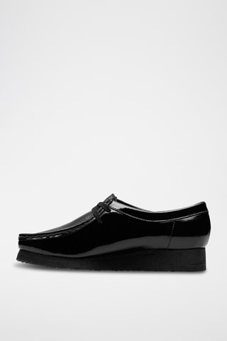 Mocasines de piel con plataforma Wallabee. - Negro