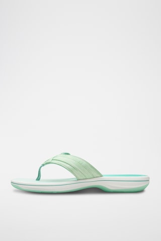 Chanclas de piel Brinkley - Verde claro