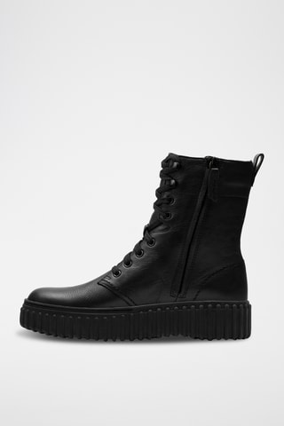 Botines de piel Torhill - Negro