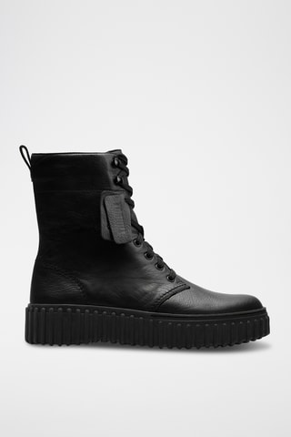 Botines de piel Torhill - Negro