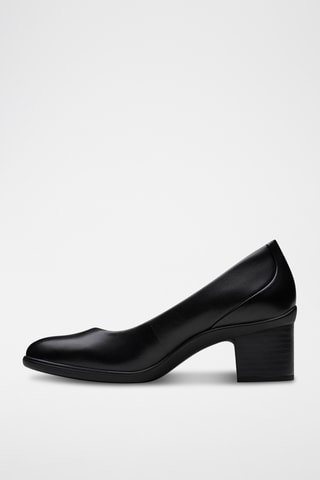 Zapatos de piel de tacón Shaya - Negro