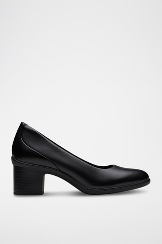 Zapatos de piel de tacón Shaya - Negro