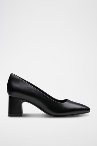 Zapatos de piel de tacón Fernie - Negro