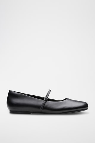 Babies de piel Livia - Negro