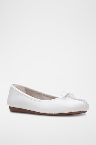 Bailarinas de piel Freckle - Blanco