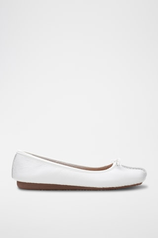 Bailarinas de piel Freckle - Blanco