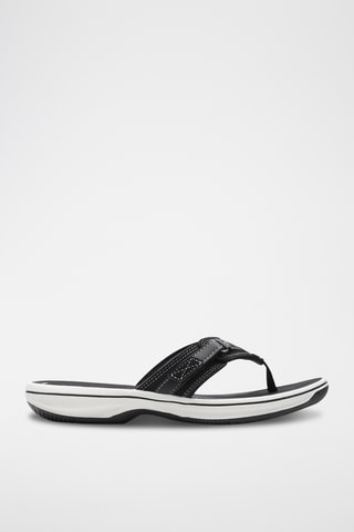 Chanclas sintéticas de cuña Brinkley - Negro