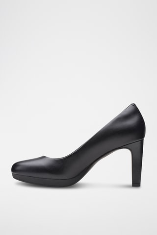 Zapatos de piel de tacón con plataforma Ambyr - Negro