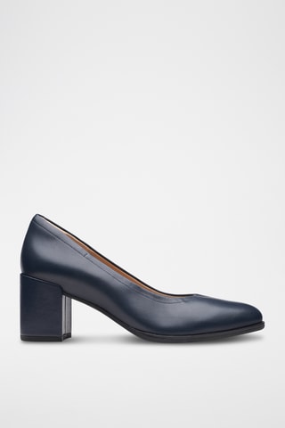 Zapatos de piel de tacón Freva55 - Azul marino