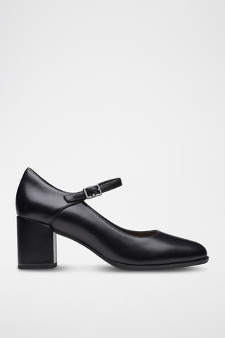 Babies de piel de tacón Freva55 - Negro